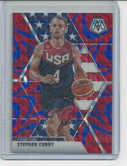 Stephen Curry [Reactive Blue] Basketball Cards 2019 Panini Mosaic Prices