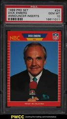 Dick Enberg Football Cards 1989 Pro Set Announcer Inserts Prices