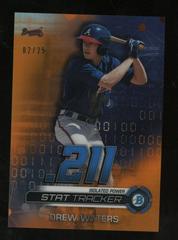 Drew Waters [Orange Refractor] #DW Baseball Cards 2019 Bowman Chrome Stat Tracker Prices