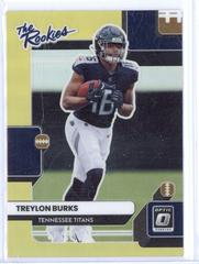 Treylon Burks [Gold] #TR-10 Football Cards 2022 Panini Donruss Optic The Rookies Prices
