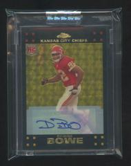 Dwayne Bowe [Autograph Gold Superfractor] #TC203 Football Cards 2007 Topps Chrome Prices