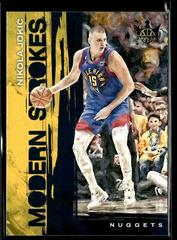 Nikola Jokic #10 Basketball Cards 2023 Panini Court Kings Modern Strokes Prices