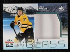 Nick Ritchie [Sunset] #LT-RI Hockey Cards 2021 SP Game Used NHL Lake Tahoe Games Rink Glass Relics Prices