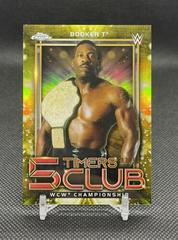 Booker T [Gold Refractor] Wrestling Cards 2021 Topps Chrome WWE 5 Timers Club Prices