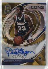David Thompson [Gold] Basketball Cards 2021 Panini Spectra Icons Autographs Prices