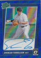 Spencer Torkelson [Blue] #RPS-ST Baseball Cards 2021 Panini Donruss Optic Rated Prospect Signatures Prices