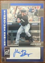 Jake Burger [Blue] #SS-JB Baseball Cards 2022 Panini Donruss Signature Series Prices
