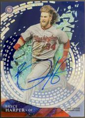 Bryce Harper [Autograph Blue Dots Diffractor] #HT-BH Baseball Cards 2014 Topps High Tek Prices