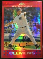 Roger Clemens [Red Refractor] Baseball Cards 2007 Topps Chrome Prices