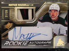 Matias Maccelli [Patch] #MC Hockey Cards 2022 SPx Rookie Autographs Prices