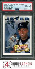 Derek Jeter [Header Card] Baseball Cards 2005 Upper Deck Baseball Heroes Prices