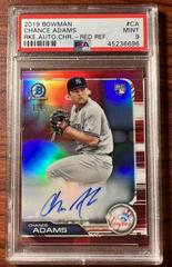 Chance Adams [Red Refractor] #CRA-CA Baseball Cards 2019 Bowman Chrome Rookie Autographs Prices