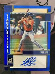 Jose Siri [Blue] #SS-JS Baseball Cards 2022 Panini Donruss Signature Series Prices