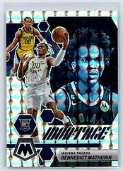 Bennedict Mathurin [Fast Break] #25 Basketball Cards 2022 Panini Mosaic Montage Prices