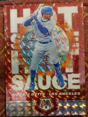 Mookie Betts [Reactive Orange] #HS4 Baseball Cards 2021 Panini Mosaic Hot Sauce Prices