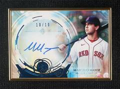 Marcelo Mayer [SP Variation Blue] #TCAV-MMR Baseball Cards 2022 Bowman Transcendent Autographs Prices