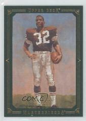 Jim Brown [Framed Green 75] Football Cards 2008 Upper Deck Masterpieces Prices