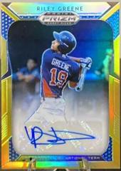 Riley Greene [Gold Prizm] Baseball Cards 2019 Panini Prizm Draft Picks Autographs Prices
