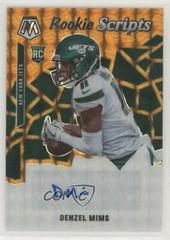 Denzel Mims [Orange] Football Cards 2020 Panini Mosaic Rookie Scripts Prices
