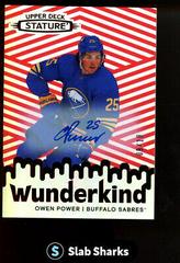 Owen Power [Autograph Red] #W-5 Hockey Cards 2022 Upper Deck Stature Wunderkind Prices