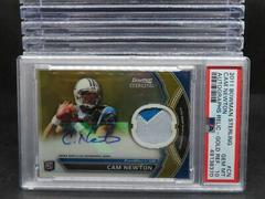 Cam Newton [Gold Refractor] #BSACN Football Cards 2011 Bowman Sterling Autograph Prices