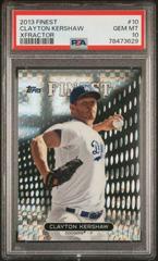 Clayton Kershaw [Xfractor] #10 Baseball Cards 2013 Finest Prices