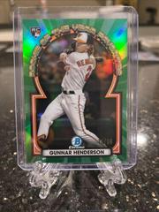 Gunnar Henderson [Green] Baseball Cards 2023 Bowman Chrome Rookie of the Year Favorites Prices