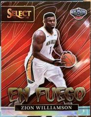Zion Williamson [Silver Prizm] #11 Basketball Cards 2021 Panini Select En Fuego Prices