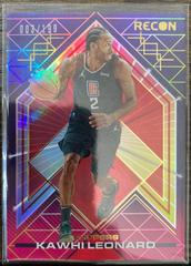 Kawhi Leonard [Red] Basketball Cards 2021 Panini Recon Prices