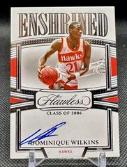 Dominique Wilkins [Ruby] #24 Basketball Cards 2022 Panini Flawless Enshrined Signature Prices