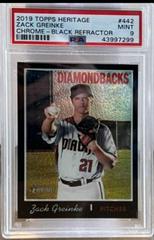 Zack Greinke [Black Refractor] #C28 Baseball Cards 2010 Topps Heritage Chrome Prices