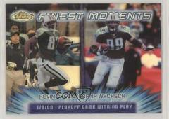 Frank Wycheck, Kevin Dyson [Refractor] Football Cards 2000 Topps Finest Moments Prices