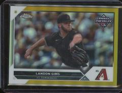 Landon Sims [Gold] #PDC-100 Baseball Cards 2023 Topps Pro Debut Chrome Prices