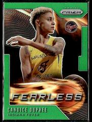 Candice Dupree [Prizm Green] #3 Basketball Cards 2020 Panini Prizm WNBA Fearless Prices