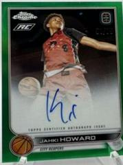 Jahki Howard [Green] #CA-JH3 Basketball Cards 2022 Topps Chrome OTE Overtime Elite Autographs Prices
