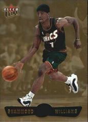 Shammond Williams [Gold Medallion] #18 Basketball Cards 2001 Ultra Prices