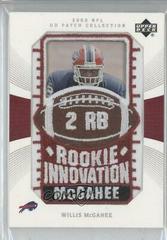 Willis McGahee Football Cards 2003 Upper Deck Patch Collection Prices