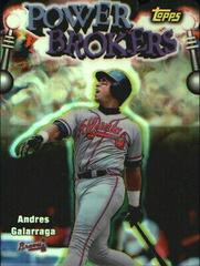 Andres Galarraga [Refractor] #PB2 Baseball Cards 1999 Topps Power Brokers Prices