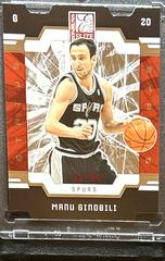 Manu Ginobili #107 Basketball Cards 2009 Donruss Elite Prices