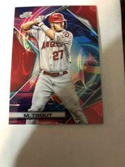Mike Trout [Red Flare] #27 Baseball Cards 2022 Topps Cosmic Chrome Prices