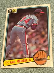Paul Mirabella Baseball Cards 1983 Donruss Prices