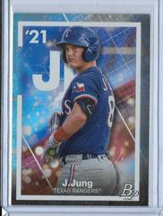 Josh Jung #PE-22 Baseball Cards 2021 Bowman Platinum Precious Elements Prices