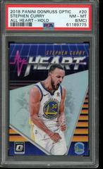 Stephen Curry [Holo] Basketball Cards 2018 Panini Donruss Optic All Heart Prices