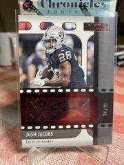 Josh Jacobs [Red] #SS-JJA Football Cards 2021 Panini Chronicles Signature Series Prices