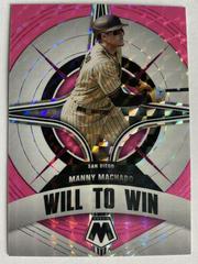 Manny Machado [Pink Fluorescent] #WW-3 Baseball Cards 2022 Panini Mosaic Will to Win Prices