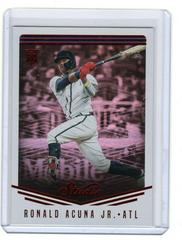 Ronald Acuna Jr. [Red] #19 Baseball Cards 2018 Panini Chronicles Studio Prices