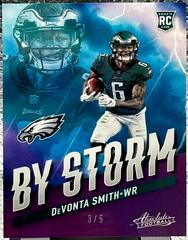 DeVonta Smith [Purple] #BST-7 Football Cards 2021 Panini Absolute By Storm Prices