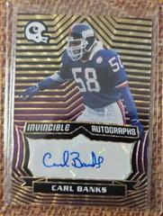 Carl Banks [Purple] Football Cards 2021 Panini Chronicles Invincible Autographs Prices