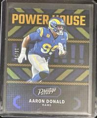 Aaron Donald [Gold] #PH-18 Football Cards 2023 Panini Prestige Power House Prices
