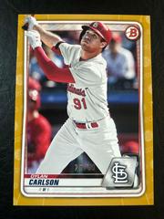 Dylan Carlson [Gold] Baseball Cards 2020 Bowman Paper Prospects Prices